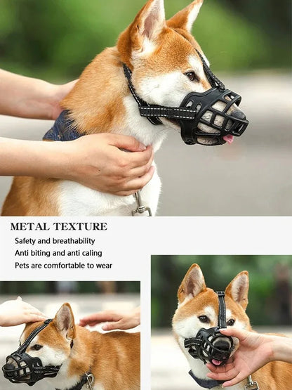 Bozal de silicona para perros.