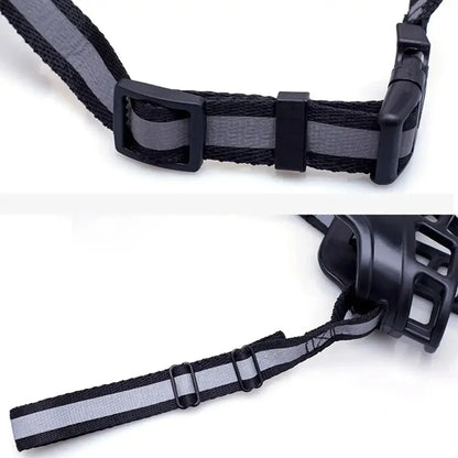 Bozal de silicona para perros.